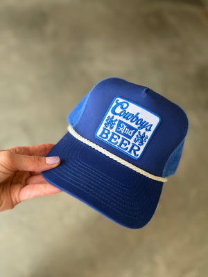 Cowboys and Beer Trucker Hat - The Rack Boutique ⚡️
