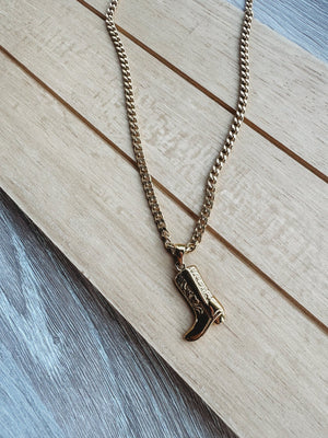 Cowgirl Boot Necklace - The Rack Boutique ⚡️