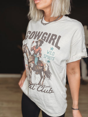 Cowgirl Social Club Oversized Graphic Top - The Rack Boutique ⚡️