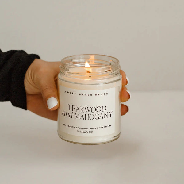 Teakwood & Mohogany Soy Candle 9oz