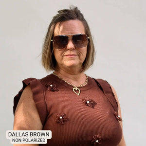 Dallas Dax Aviator Sunglasses [ 2 colors ] - The Rack Boutique ⚡️