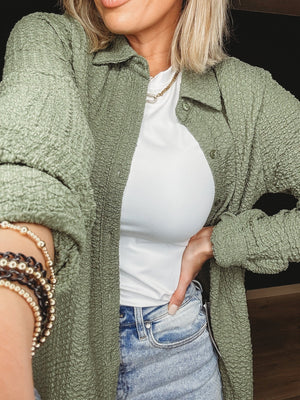 Davis Button Down Top [ size medium ] - The Rack Boutique ⚡️