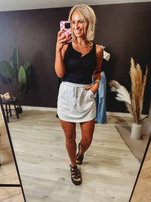 Deacon French Terry Skort - The Rack Boutique ⚡️