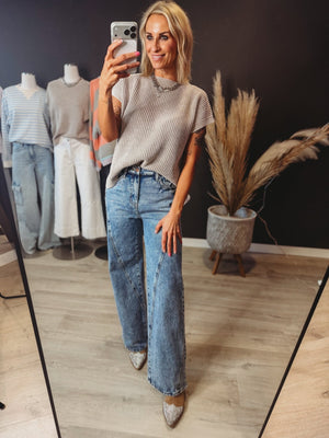 Decker Washed Rib Knit Top - The Rack Boutique ⚡️