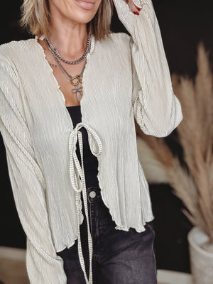 Denver Front Tie Long Sleeve - The Rack Boutique ⚡️