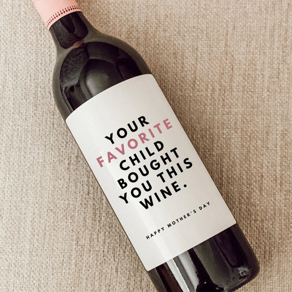 Favorite Child Wine Label