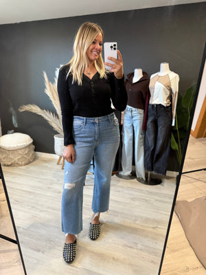 Embrace It Wide Leg Denim - The Rack Boutique ⚡️