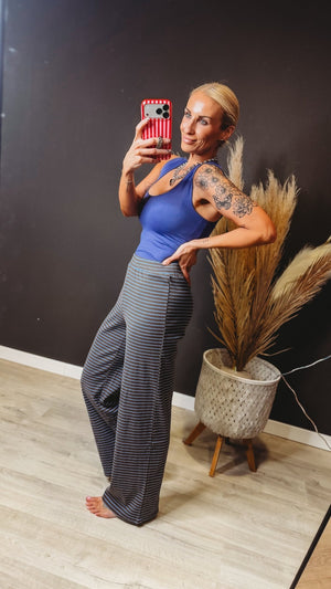 Emerson Striped Lounge Pants - The Rack Boutique ⚡️