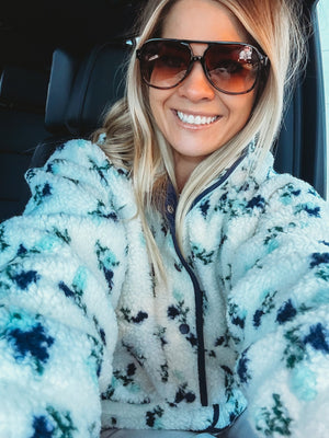 Emmy Floral Button Down Jacket - The Rack Boutique ⚡️