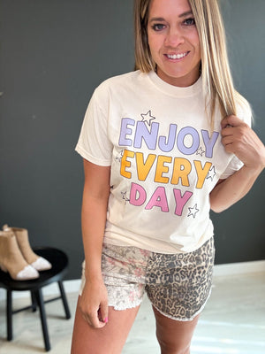 Enjoy Everyday Graphic Tee - The Rack Boutique ⚡️