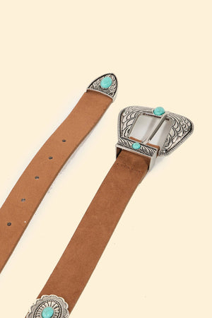 Floral Concho Disc Fashion Belt - The Rack Boutique ⚡️