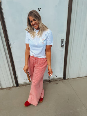 Gee Gee Gingham Plaid Tie Pants [ 2 colors ] - The Rack Boutique ⚡️