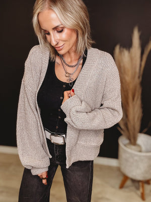 Gigi Long Sleeve Cardigan - The Rack Boutique ⚡️