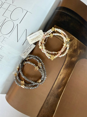 Harlow Stacked Beaded Bracelets - The Rack Boutique ⚡️