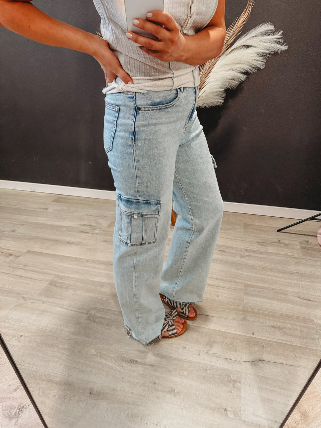 Hattie Cargo Dad Jeans - The Rack Boutique ⚡️
