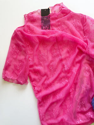 Hot For Pink Mesh Top - The Rack Boutique ⚡️