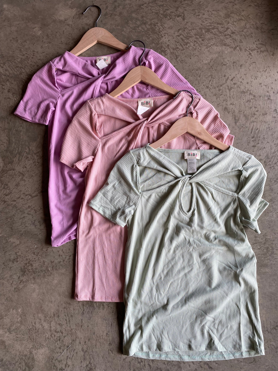 Confidently Extra Cut Out Twist Top