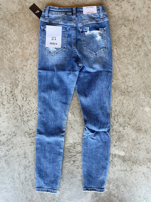 Mallory Mid To High Rise Mica Denim