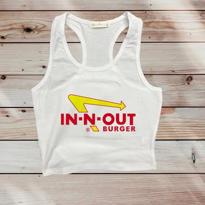 In'N'Out Burger Graphic Tank Top - The Rack Boutique ⚡️