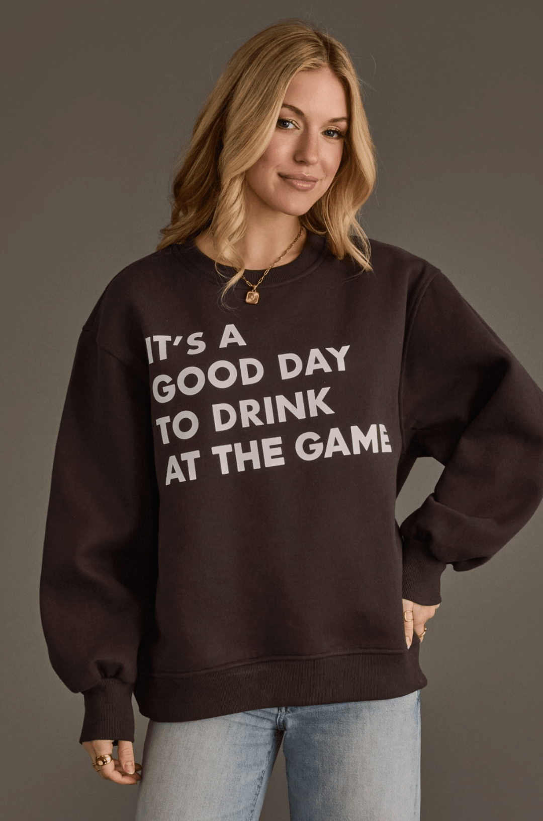 It's A Good Day To Drink At The Game Sweatshirt - The Rack Boutique ⚡️
