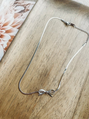 Ivie Bow Necklace - The Rack Boutique ⚡️