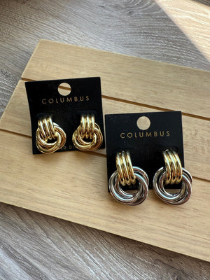 Jacobe Double Decker Earrings - The Rack Boutique ⚡️