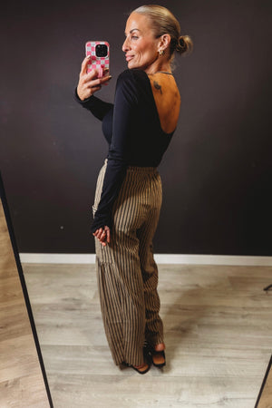 Kade Striped Pants with Pockets - The Rack Boutique ⚡️