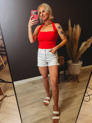 Kalen Ruched Halter Top [ 2 Colors ] - The Rack Boutique ⚡️