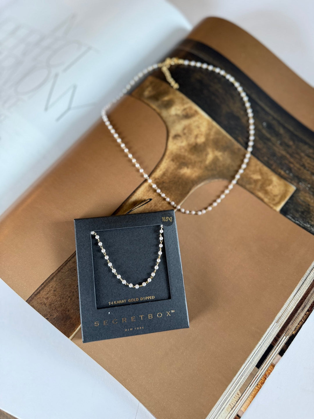 Ky Gold & Pearl Dainty Necklace - The Rack Boutique ⚡️