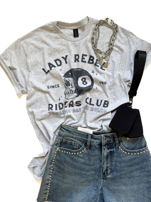 Lady Rebel Riders Graphic Tee - The Rack Boutique ⚡️
