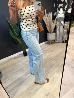 Landin Light Wash Dad Jeans [ size up 1 or 2 ] - The Rack Boutique ⚡️