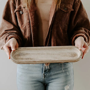 Large Rustic Tray - The Rack Boutique ⚡️