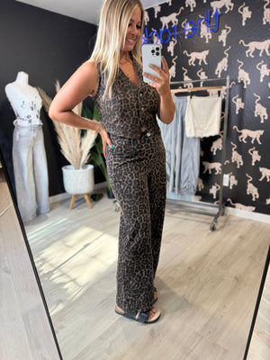 Leopard Wide Leg Denim - The Rack Boutique ⚡️