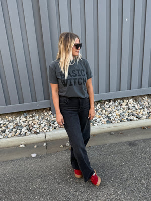 Logan Dark Grey Hidden Denim - The Rack Boutique ⚡️