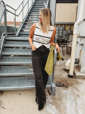 Logan Dark Grey Hidden Denim - The Rack Boutique ⚡️