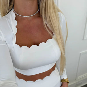 Luxe Tennis Diamond Necklace - The Rack Boutique ⚡️