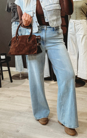Macen Wide Leg Cello Denim - The Rack Boutique ⚡️