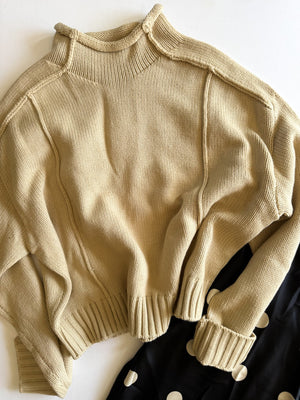 Maeve Reverse Seam Sweater [ large ] - The Rack Boutique ⚡️