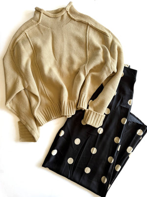 Maeve Reverse Seam Sweater [ large ] - The Rack Boutique ⚡️