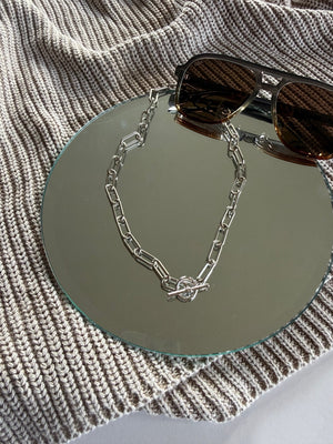 Matte Link Chain Necklace - The Rack Boutique ⚡️