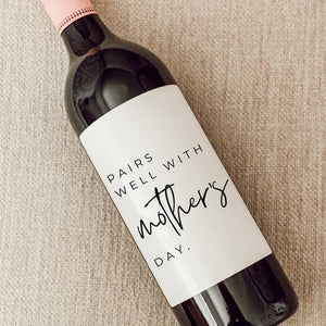 Mother's Day Wine Label - The Rack Boutique ⚡️