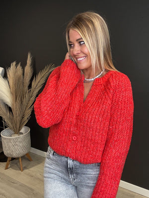 Neo Red Confetti Sweater - The Rack Boutique ⚡️