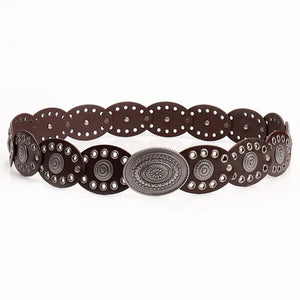 Oval Spliced Waistband Belt - The Rack Boutique ⚡️