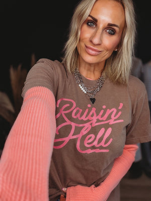 Raisin' Hell Graphic Tee - The Rack Boutique ⚡️