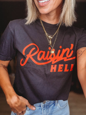 Raisin' Hell Graphic Tee - The Rack Boutique ⚡️