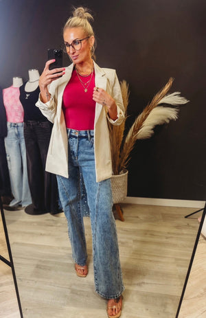 Raspberry Fitted Tee - The Rack Boutique ⚡️