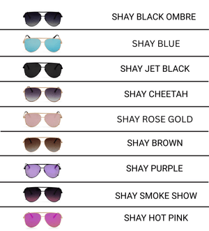 Shay Dax Aviator Sunglasses - The Rack Boutique ⚡️