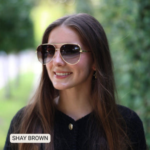 Shay Dax Aviator Sunglasses - The Rack Boutique ⚡️