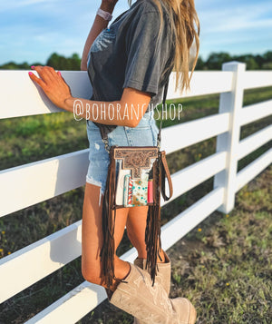 SHAYNE SMALL - Hand Tooled Clear Crossbody Concert bag - The Rack Boutique ⚡️