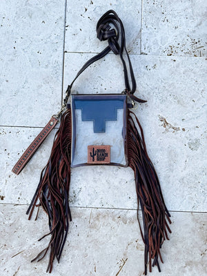 SHAYNE SMALL - Hand Tooled Clear Crossbody Concert bag - The Rack Boutique ⚡️